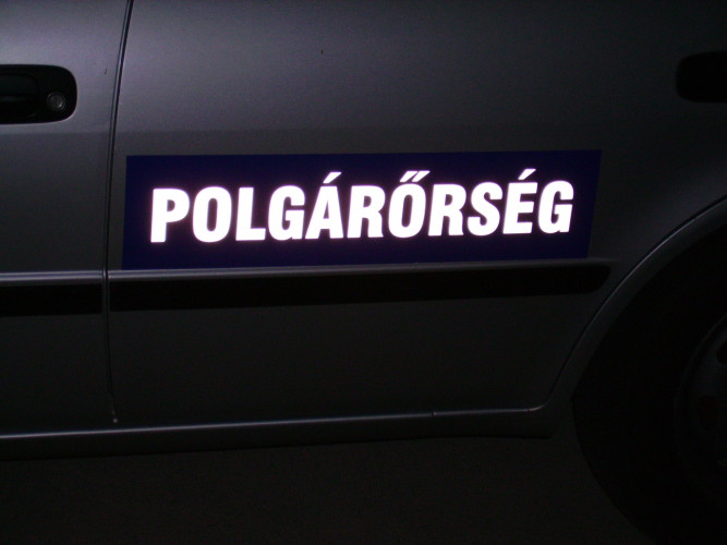 Felirat, rekl�mfelirat - m�gnesf�lia, h�t�m�gnes - 008