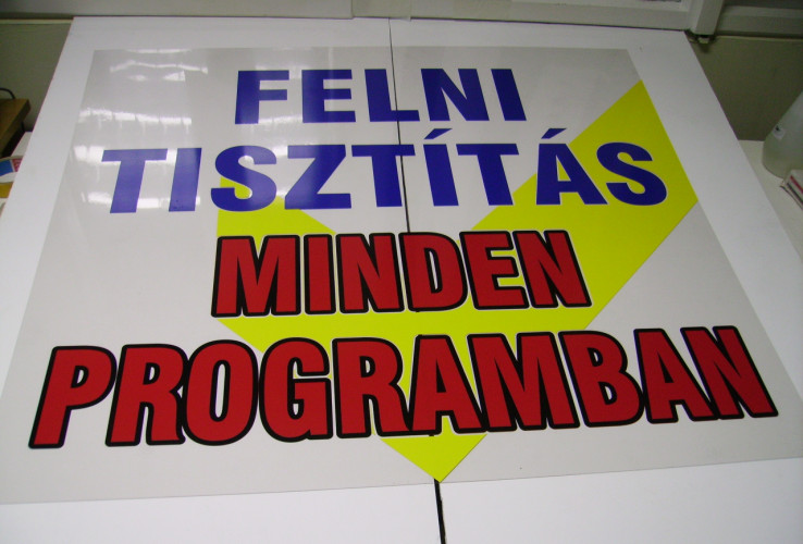 Felirat, rekl�mfelirat - matrica-c�mke, bet�kiv�g�s - 010